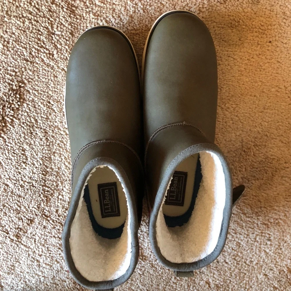 LL Bean‎ fair isle  leather boots NWT